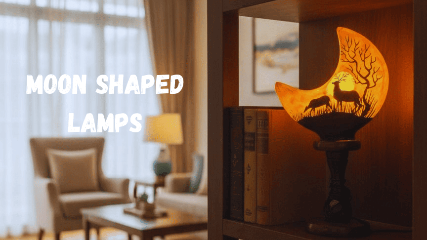 Moon shaped lamps