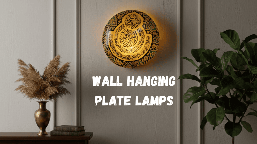 Wall hanging plate lamps